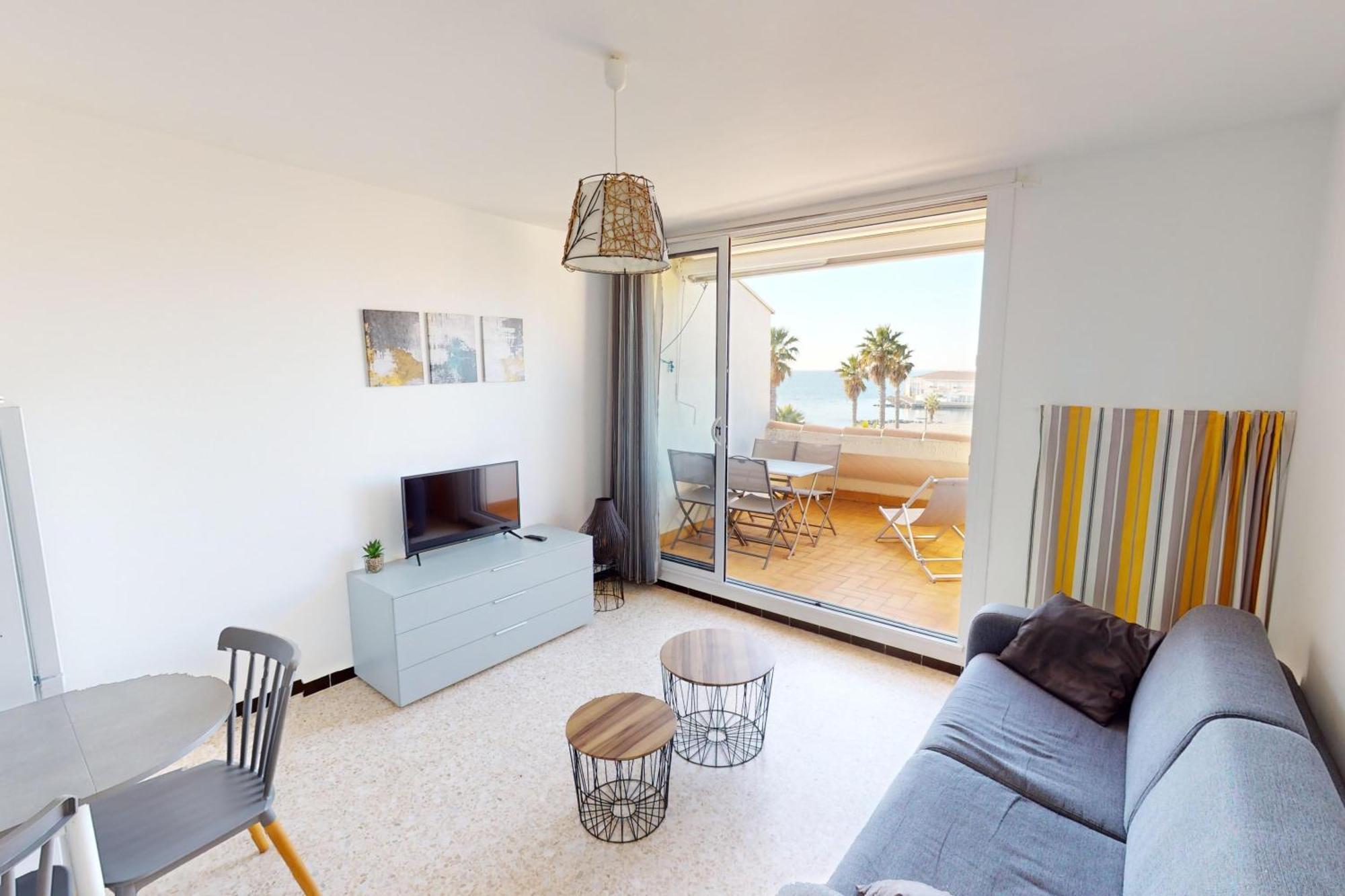 Appartement T2 Vue Plage Meze Proche Sete Exterior foto